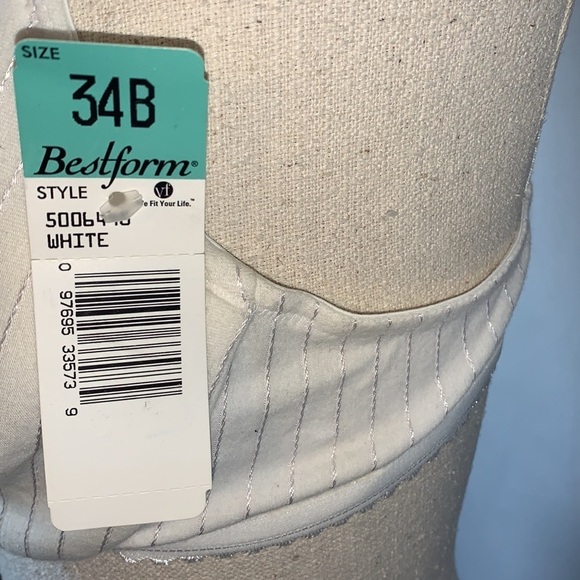 Bestform bra NWT woman’s size 34B white embroidery - Picture 4 of 9